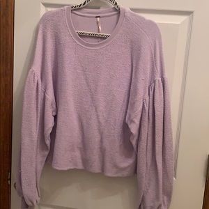 Free people oversized inside out sweatshirt